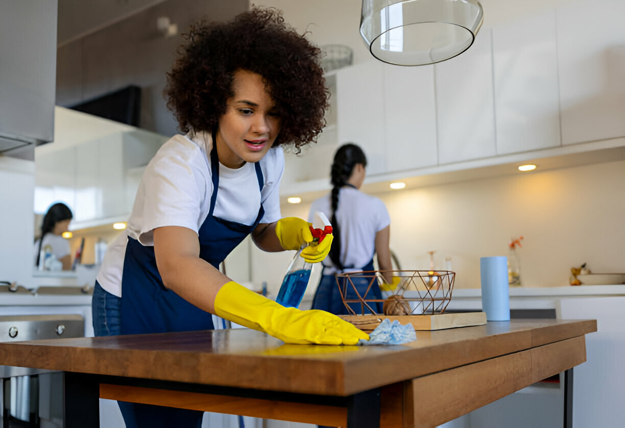 Professional cleaning team offering deep cleaning in Brent London